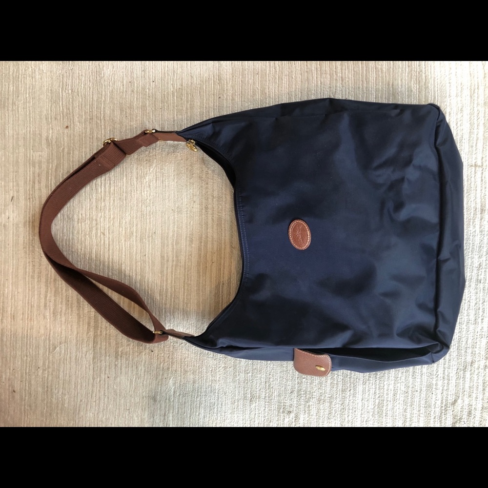 Longchamp crossbody shoulder bag - navy